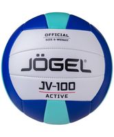Мяч волейбольный Jogel JV-100 №5 (синий/мятный)