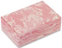 Блок для йоги (мраморный розовый)