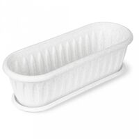 Цветочный горшок "Фелиция" (29х8х8,5 см; серый)