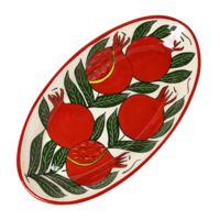 Блюдо керамическое "Гранаты" (295 мм)