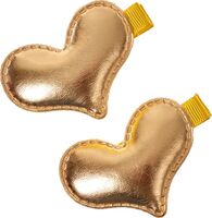 Набор заколок для волос "Сердечки" (золотой)