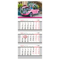 Календарь настенный квартальный на 2024 год "Pink madness" (29,5х66 см)