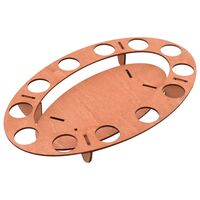 Подставка для кулича и яиц "Овал" (30х18,5х4 см)