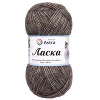 Пряжа "Ласка №850" (100 г; 370 м; коричневый)