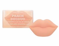 Масло-крем для губ "Lip Scrub and Lip Oil In Cream Peach Duoduo" (23 мл + 20 мл)