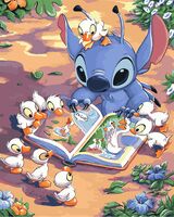 Картина по номерам "Стич и друзья" (400х500 мм)