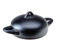 Жаровня алюминиевая с крышкой, 24 см "Black Magic"