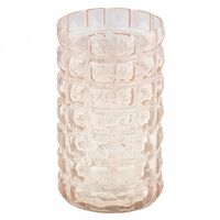 Ваза стеклянная "Авиньон" (20 см; грезы розовые)