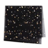 Фатин "Со звездочками" (50х50 см; черный)