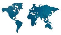 Подложка для карты мира (L; голубая; 105х60 см)
