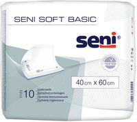 Пелёнки одноразовые для взрослых "Soft. Basic" (10 шт.; 600х400 мм)