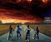 Картина по номерам "Очень странные дела" (400х500 мм)