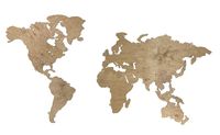 Подложка для карты мира (XL; венге; 130x72 см)