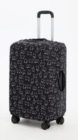 Чехол для чемодана "Коты" (38х28х59 см; чёрный)