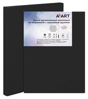 Холст на подрамнике "AZART" (40х40 cм; чёрный акриловый грунт; арт. AZ224040)