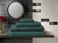 Полотенце махровое (70x140 см; изумруд)