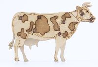 Сборная деревянная модель "Корова Дора"