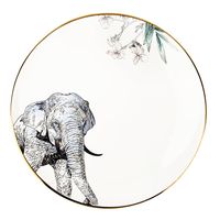 Тарелка фарфоровая "Саванна. Слон" (230х230х25 мм)