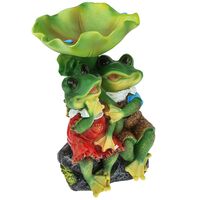 Фигура садовая "Лягушки на камне"