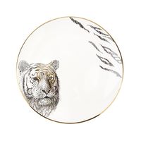 Тарелка фарфоровая "Саванна. Тигр" (150х150х20 мм)