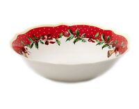 Салатник фарфоровый "Новогодний" (220 мм)