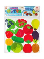 Набор из фетра на липучках "Поварята. Овощи, фрукты" (16 элементов)