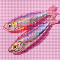 Алмазная вышивка-мозаика "Шпротинки" (200х200 мм)