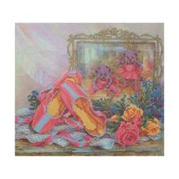 Канва с рисунком для вышивания бисером "В зазеркалье" (250х280 мм)