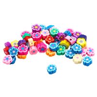 Бусины из полимерной глины "Цветы 1" (10 мм)