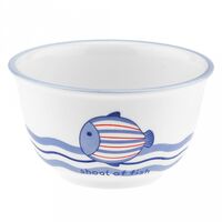 Салатник фарфоровый "Синий полосатик" (400 мл)