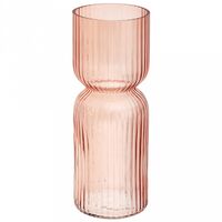 Ваза стеклянная "Харви-Бей 4" (30 см; розовый)