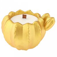 Свеча декоративная "Кактус" (золотой)