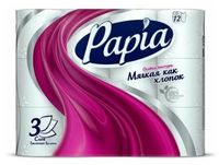 Туалетная бумага "Papia" (12 рулонов)