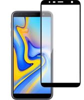 Защитное стекло CASE Full Glue для Samsung Galaxy J6 plus (глянец; чёрное)