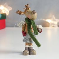 Фигурка новогодняя "Лось с крылышками" (11 см)