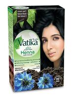 Хна натуральная индийская "Vatika" (6х10 г; натуральный чёрный)