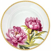 Тарелка мелкая фарфоровая "Пионы" (240 мм)