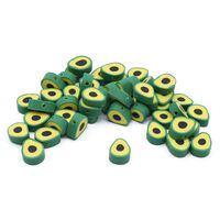 Бусины из полимерной глины "Авокадо" (50 шт.)