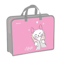 Папка с ручками "Mew-gic" (1 отделение; на молнии)