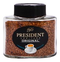 Кофе растворимый с добавлением молотого "President. Original" (100 г; в банке)