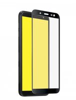 Защитное стекло CASE Full Glue для Samsung Galaxy J6 (глянец; чёрное)