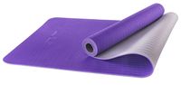 Коврик для йоги "FM-201" (173x61x0,5 см; фиолетовый/серый)