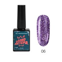 Гель-лак для ногтей "Слово мастера" тон: 06, фиолетовое диско