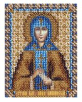 Вышивка бисером "Икона Святой Анны Кашинской" (85х105 мм)