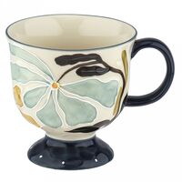 Кружка ''Пробуждение'' (кремовый-темно-синий)