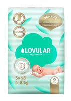 Подгузники "Lovular. Bamboo" (4-8 кг; 68 шт.)