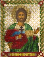 Вышивка бисером "Святой Великомученик Артемий" (85х105 мм)