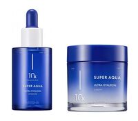 Подарочный набор "Super Aqua Ultra Hyalron Duo Set" (сыворотка, крем для лица)