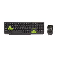 Мультимедийный набор Smartbuy One 230346A (черно-зеленый; мышь, клавиатура)