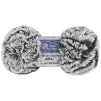 Пряжа "Мех" (100 г; 55 м; зелёный пепел)